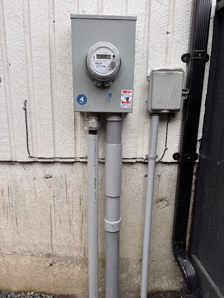 200A service upgrade with meter base